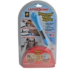 Lazer Bond 3 Second Rapid Repair Fix-UV Light As‎ Seen On TV Plastic Weld